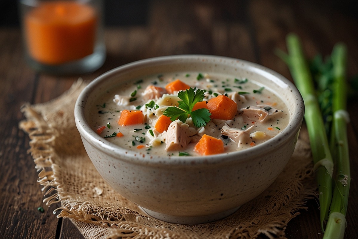 Creamy Chicken and Rice Soup