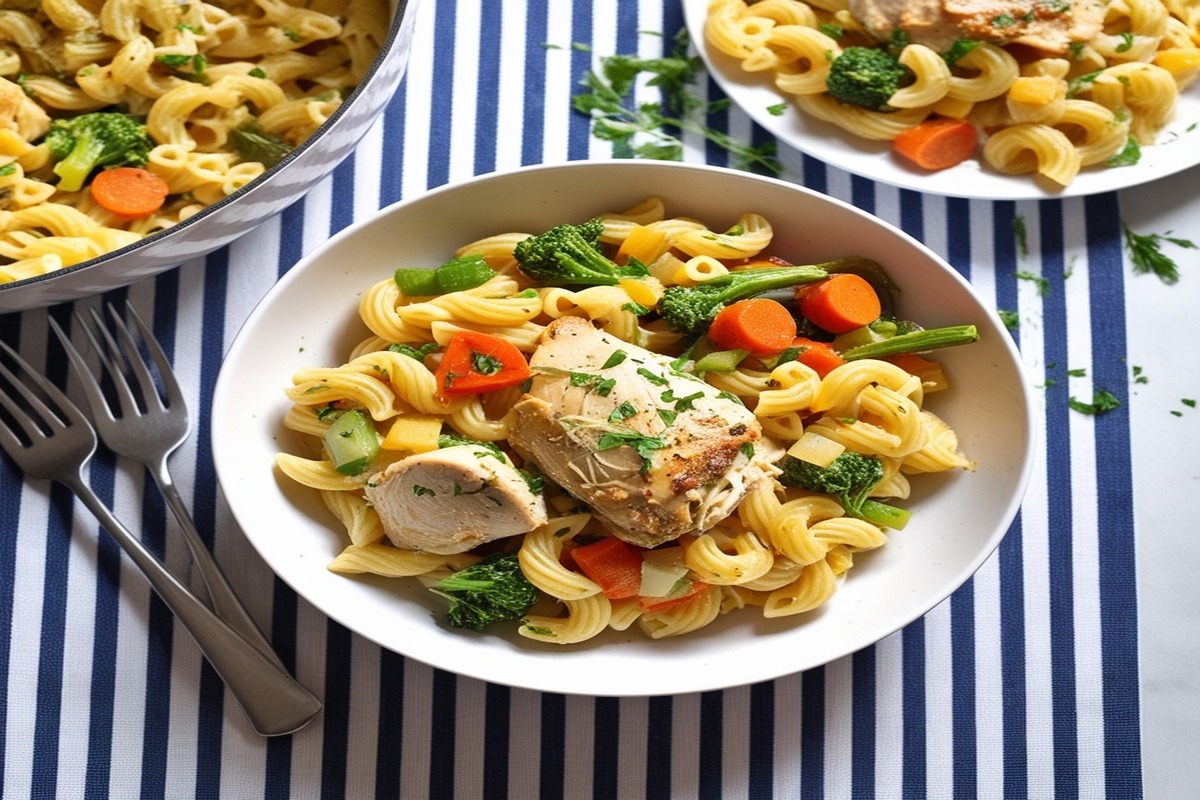 chicken pot pie pasta