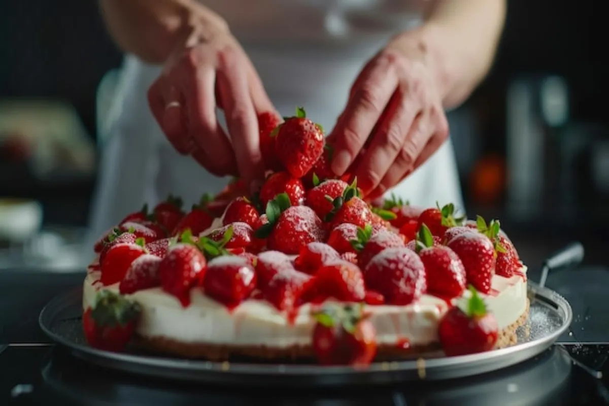 How to Make Strawberry Crunch Cheesecake