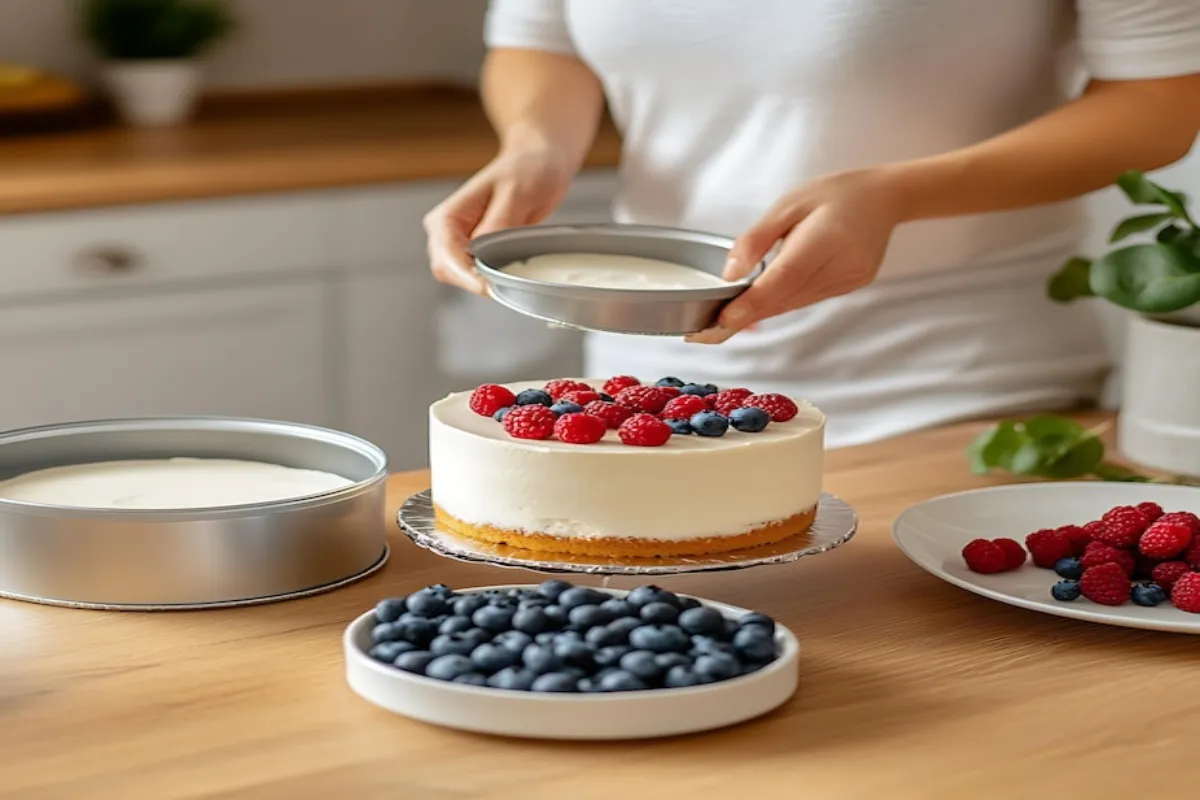 Making the Cheesecake Filling