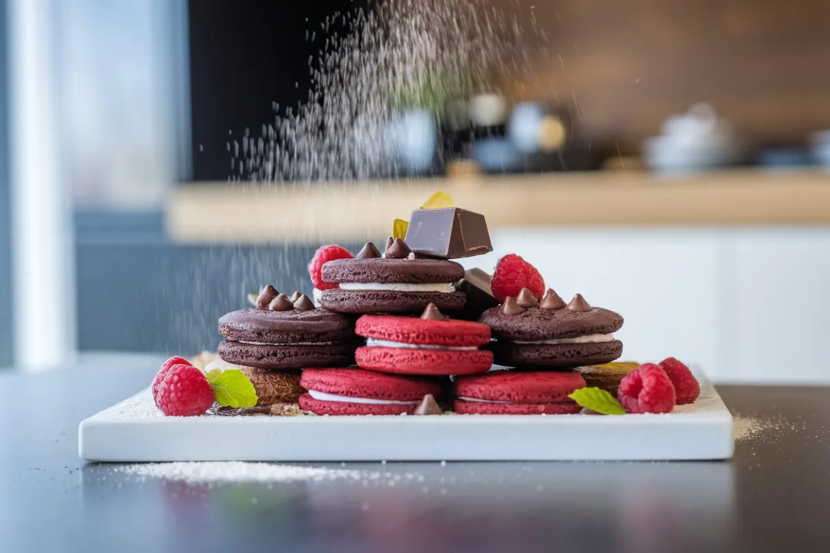 Red Velvet and Chocolate Cookies