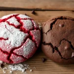Red velvet and chocolate cookies