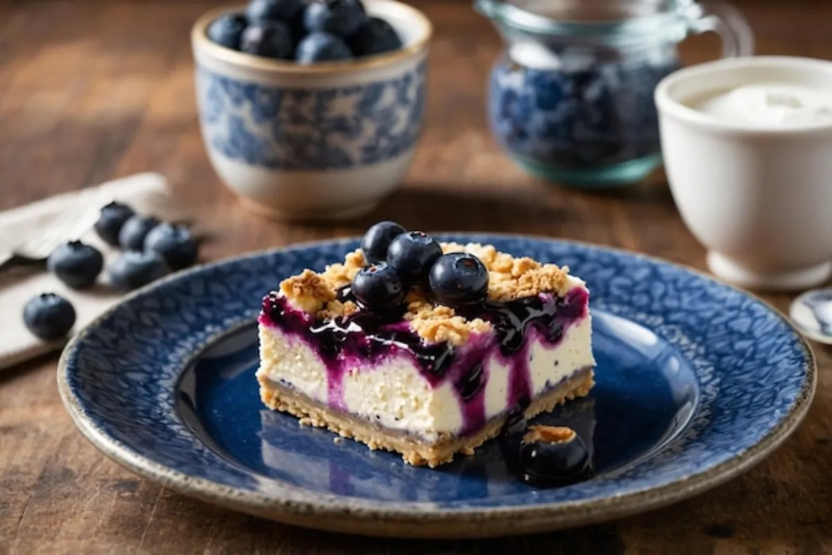 What is Blueberry Cheesecake Made Of