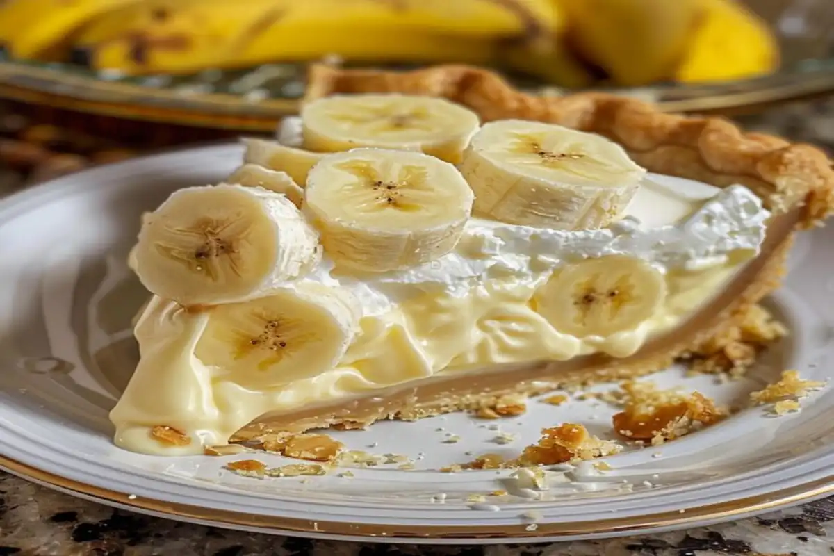 Thick and creamy banana pudding with cornstarch and gelatin.