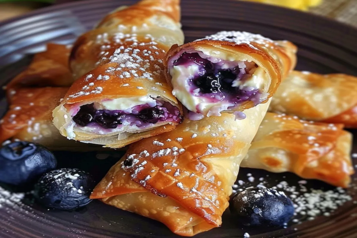 Blueberry Cheesecake Rolls