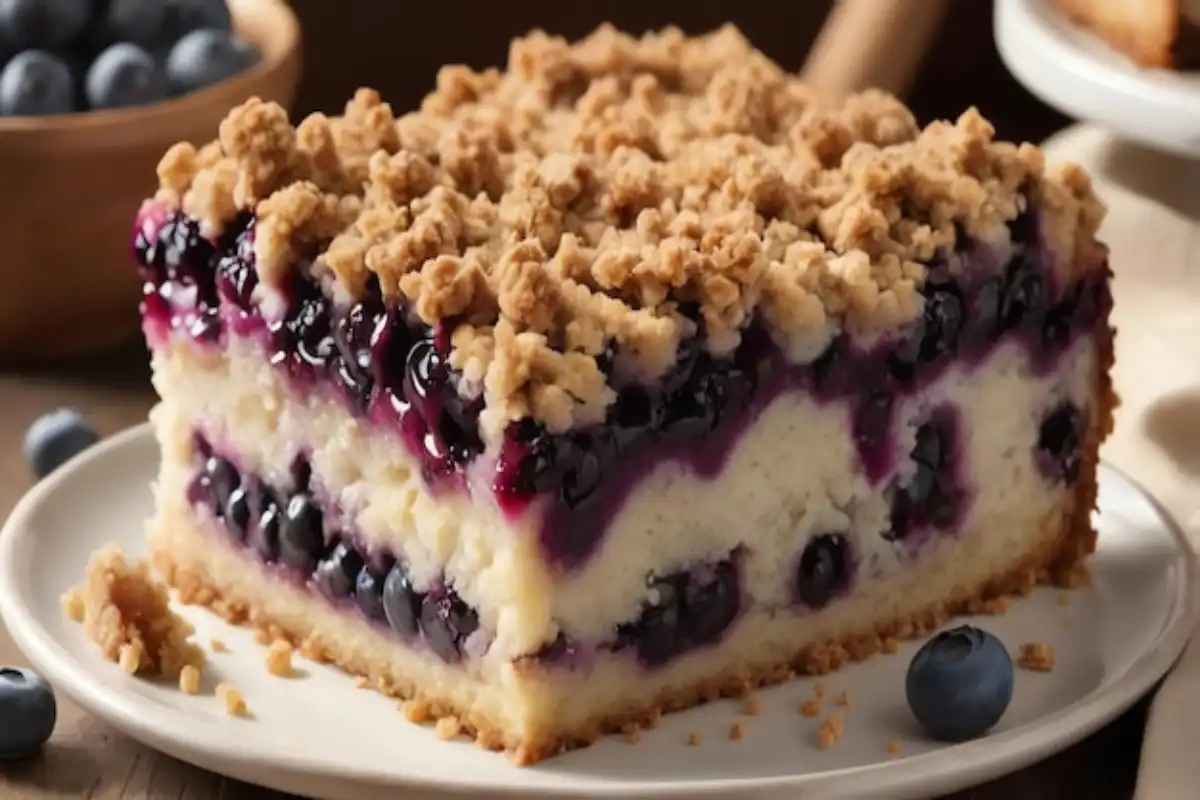 Blueberry Crumble Cheesecake