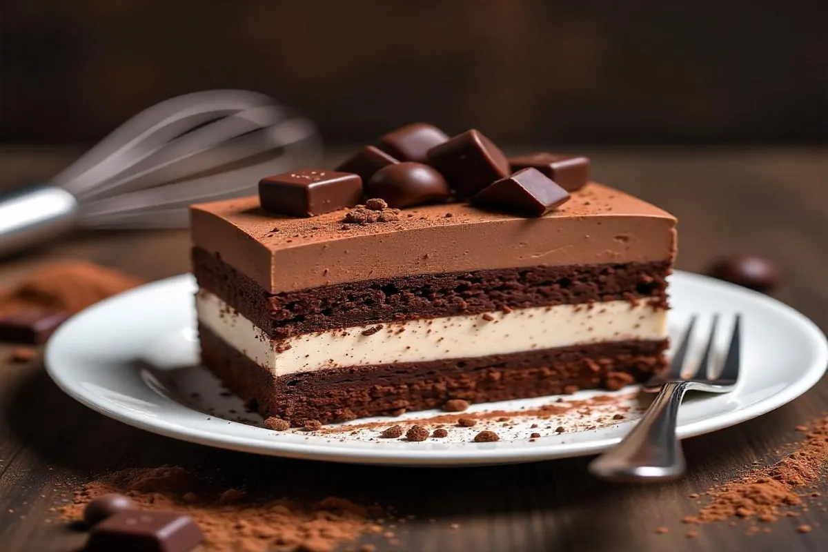 Triple Chocolate Mousse Cake