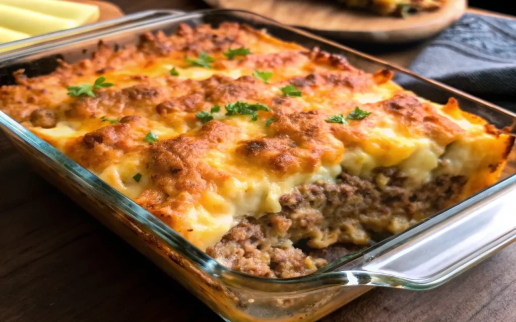 Loaded Potato & Meatloaf Casserole