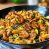 Delicious Chicken Sausages with Zucchini and Pasta, a quick and healthy meal